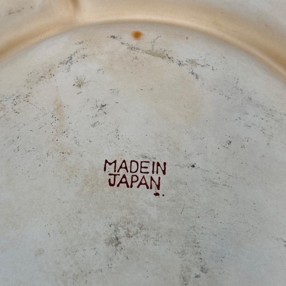 Vintage Japanese Mikori Ware Porcelain 5 Part Divided Tray Floral Design w/ Case - Picture 4 of 10